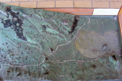 Modell des Bergsturzes von Goldau (Foto: Oliver Zauzig)