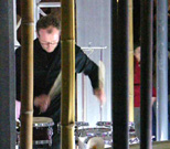 Percussive Spielvereinigung der Staatsoper Unter den Linden: Dominic Oelze, Christian Langer (Fotos: Thilo Habel, Helmholtz-Zentrum)